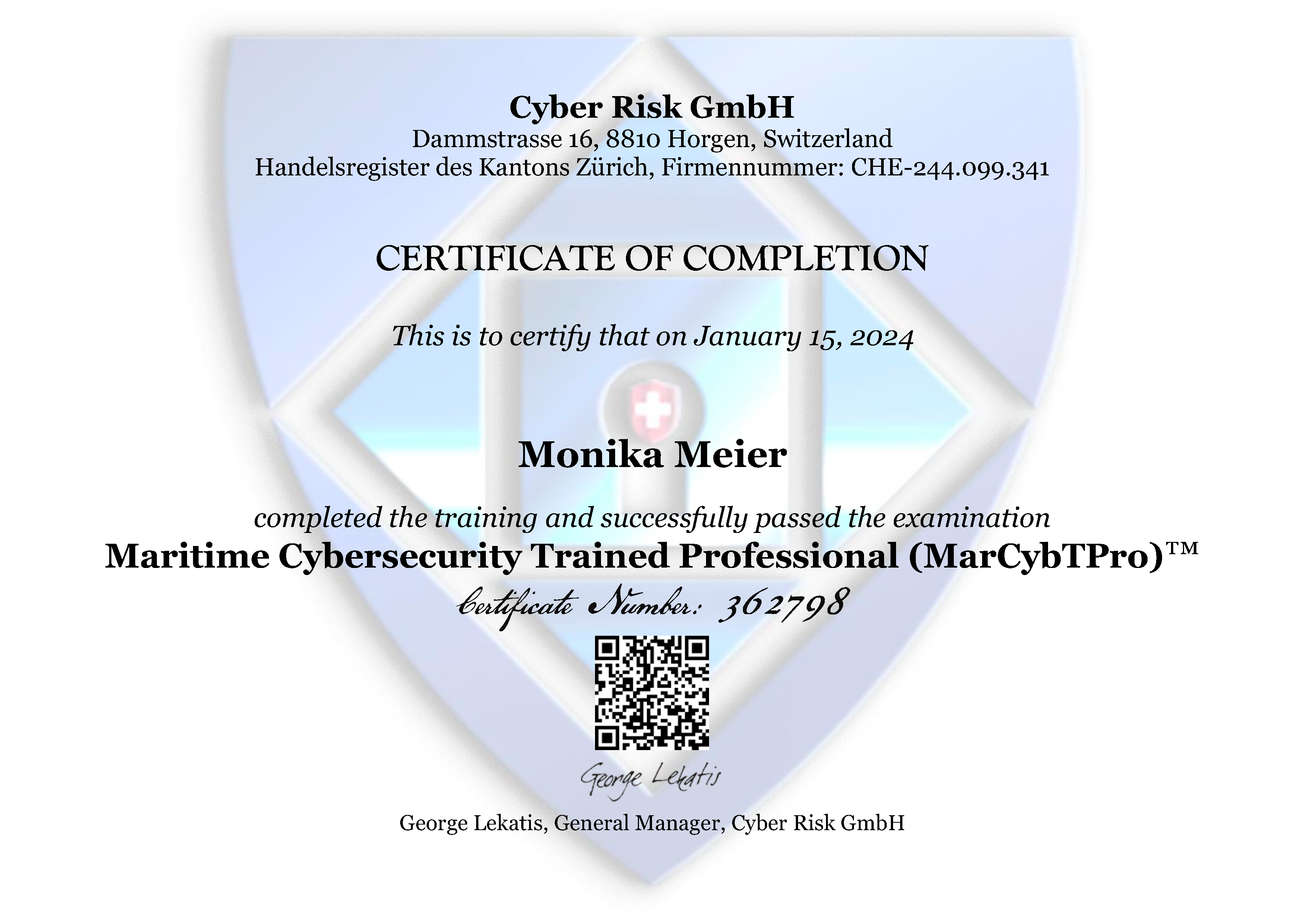 Maritime Cybersecurity Trained Professional (MarCybTPro)